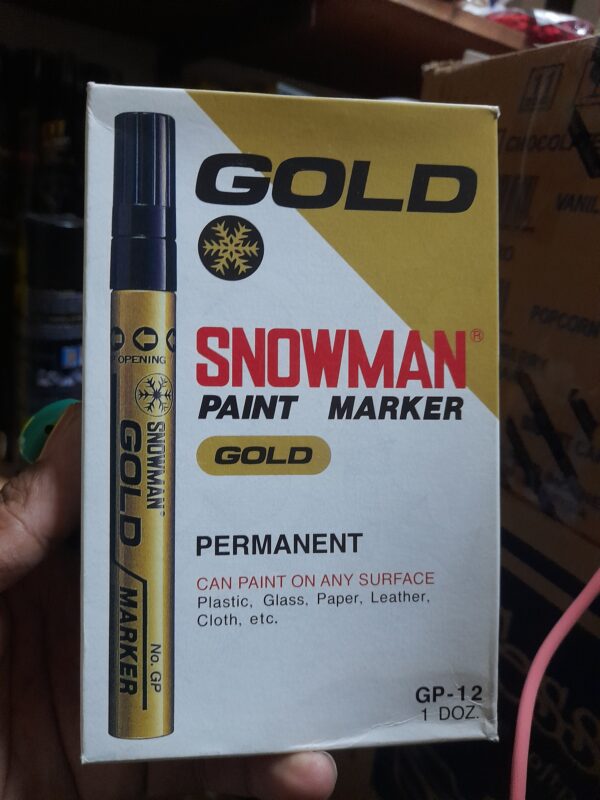 Spidol Snowman Permanent Marker Gold